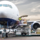 cargo plane being loaded